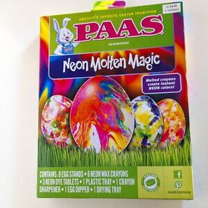 HTF Easter Eggs Paas Neon Molten Magic Decorating Kit Crayons NEW Rare Spring